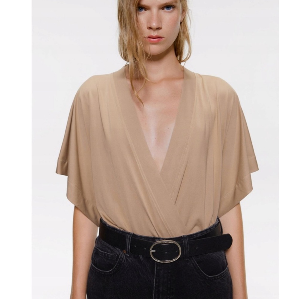 ZARA BODYSUIT LIGHT BROWN
